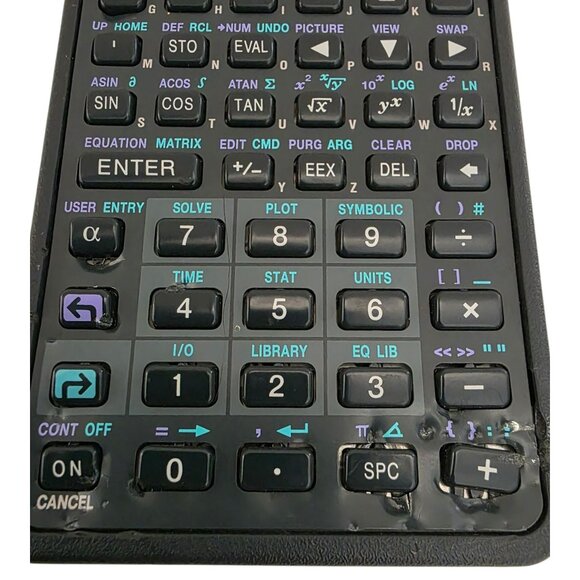 PARTS ONLY HP 48G Graphing Calculator 32K RAM Black Vintage Hewlett Packard READ - Picture 4 of 10